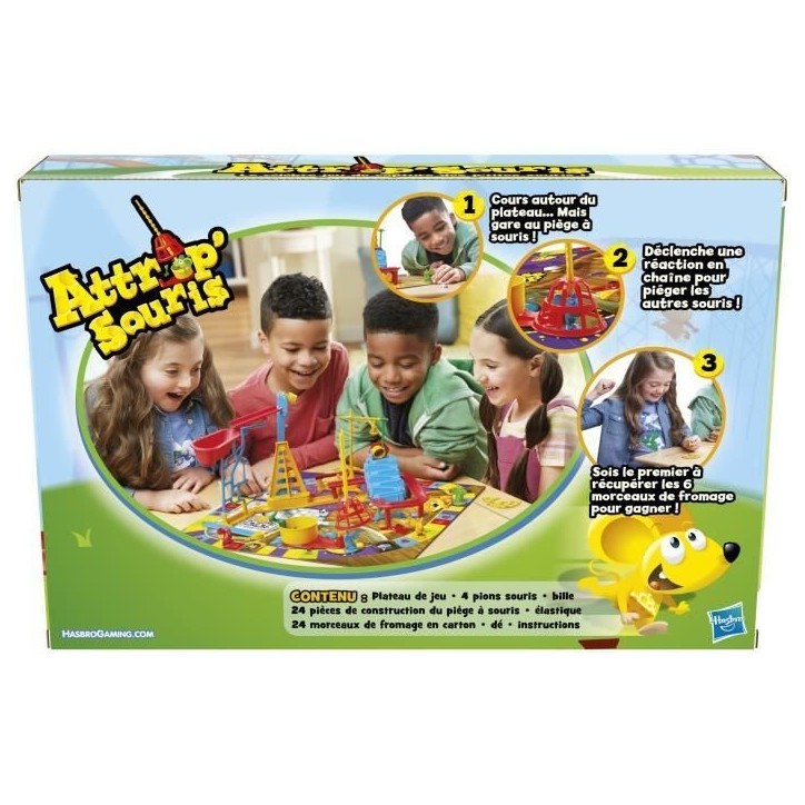 Attrap'souris, Jeu de société enfant, Jeu de plateau, Des 6 ans, Hasbro Gaming Attrap'souris, Jeu de société enfant, Jeu de plateau, Des 6 ans, Hasbro Gaming