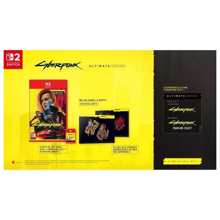 CYBERPUNK 2077 : Ultimate Edition - Jeu Nintendo Switch 2 CYBERPUNK 2077 : Ultimate Edition - Jeu Nintendo Switch 2