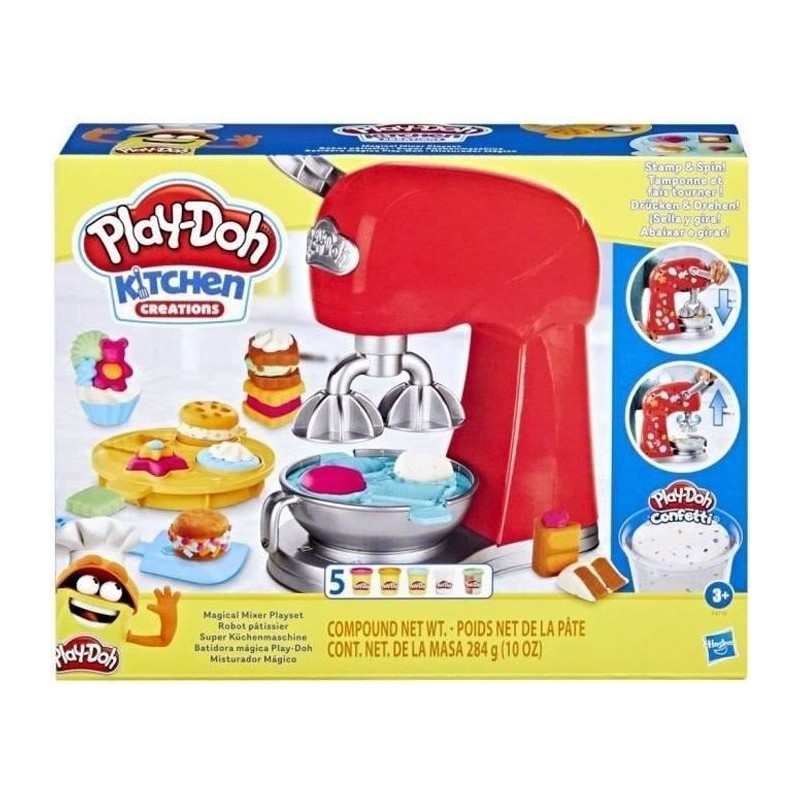 Play-Doh Robot pâtissier, jouet de pâte a modeler avec accessoires d Play-Doh Robot pâtissier, jouet de pâte a modeler avec accessoires d