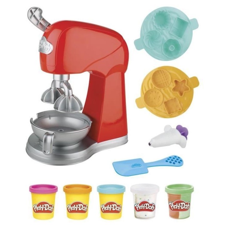 Play-Doh Robot pâtissier, jouet de pâte a modeler avec accessoires de cuisine factices, Kitchen Creations, Des 3 ans