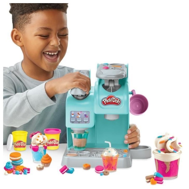 Play-Doh Mon super café, Pâte a modeler, Machine a café jouet pour enfants des 3 ans, Kitchen Creation