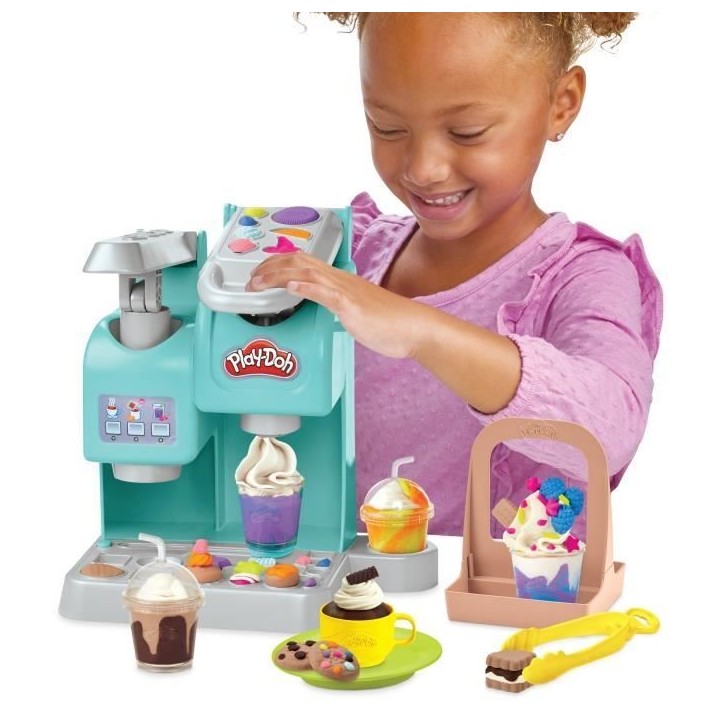 Play-Doh Mon super café, Pâte a modeler, Machine a café jouet pour enfants des 3 ans, Kitchen Creation