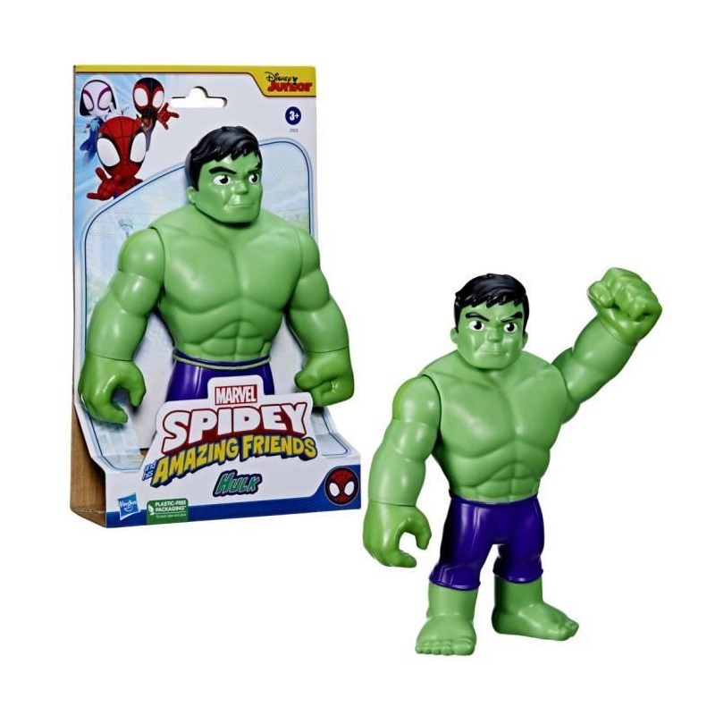 Figurine géante Hulk de 22,5 cm - Marvel Spidey et ses Amis Extraordi Figurine géante Hulk de 22,5 cm - Marvel Spidey et ses Amis Extraordi