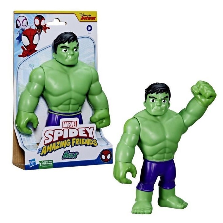 Figurine géante Hulk de 22,5 cm - Marvel Spidey et ses Amis Extraordinaires - HASBRO Figurine géante Hulk de 22,5 cm - Marvel Spidey et ses Amis Extraordinaires - HASBRO