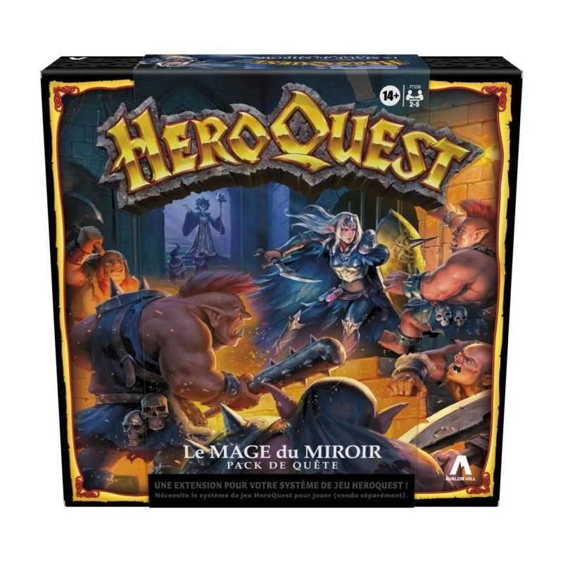 HeroQuest Pack de quete Le mage du miroir - jeu de rôle - jeu de plat
