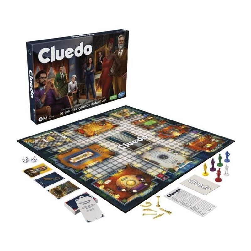 Cluedo Classic, nouvelle version, Jeu de société de réflexion et st Cluedo Classic, nouvelle version, Jeu de société de réflexion et st