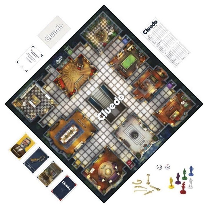 Cluedo Classic, nouvelle version, Jeu de société de réflexion et stratégie, Des 8 ans Cluedo Classic, nouvelle version, Jeu de société de réflexion et stratégie, Des 8 ans
