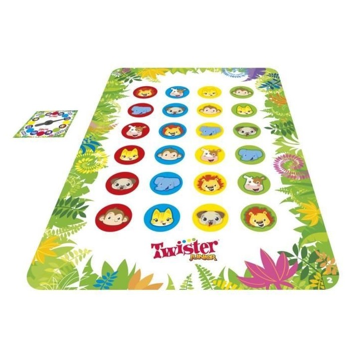 Twister Junior - tapis réversible 2-en-1 évolutif - Jeu de société junior - Hasbro Gaming Twister Junior - tapis réversible 2-en-1 évolutif - Jeu de société junior - Hasbro Gaming