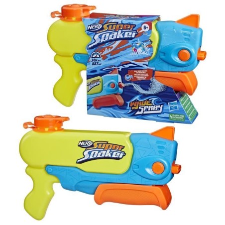 Nerf Super Soaker Wave Spray, pistolet a eau, la buse rotative crée d