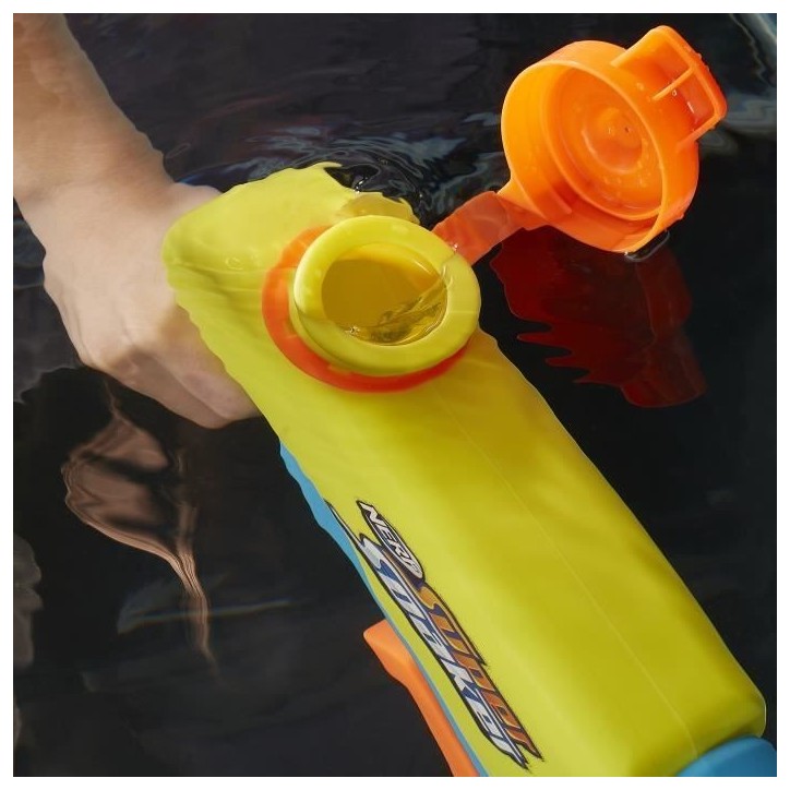 Nerf Super Soaker Wave Spray, pistolet a eau, la buse rotative crée des jets ondulés, jouet d'eau d'extérieur, des 6 ans