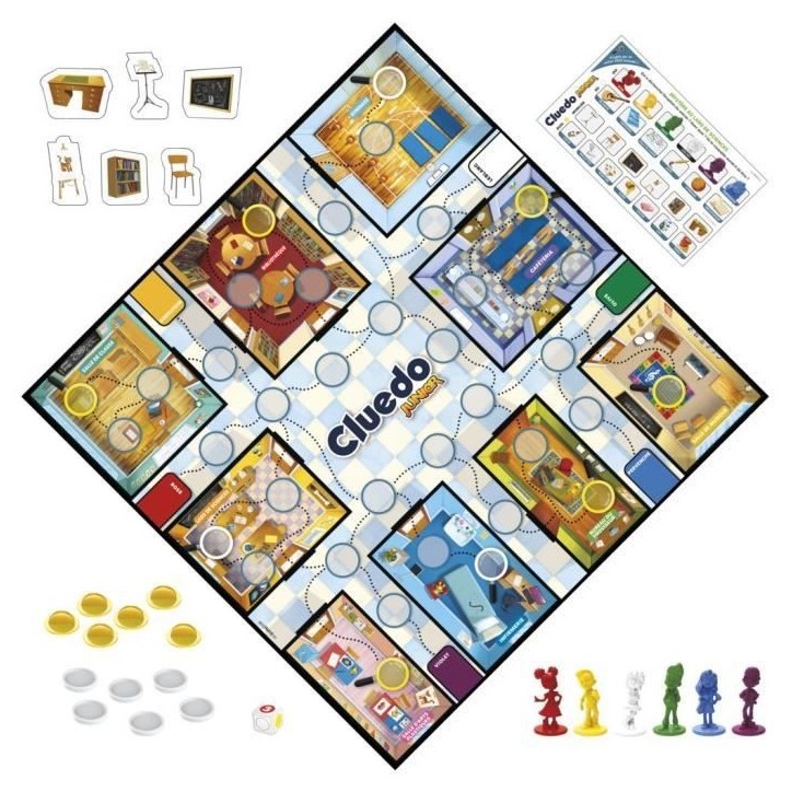 Cluedo Junior 2-en-1 - Jeu de société junior - jeu de réflexion