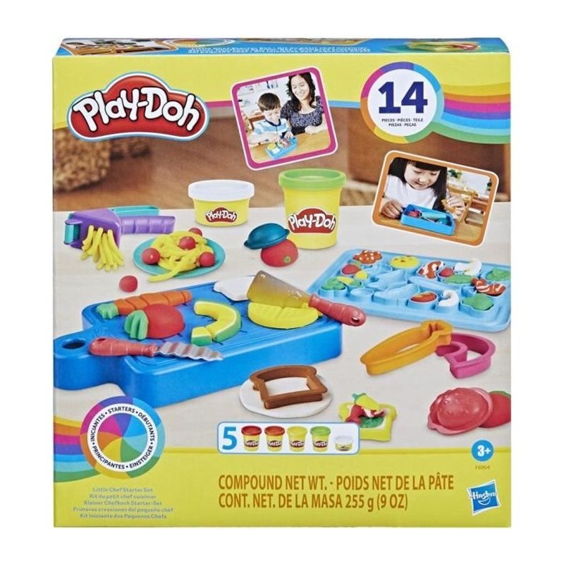 PLAY-DOH Kit du petit chef cuisinier, pâte a modeler, 14 accessoires PLAY-DOH Kit du petit chef cuisinier, pâte a modeler, 14 accessoires