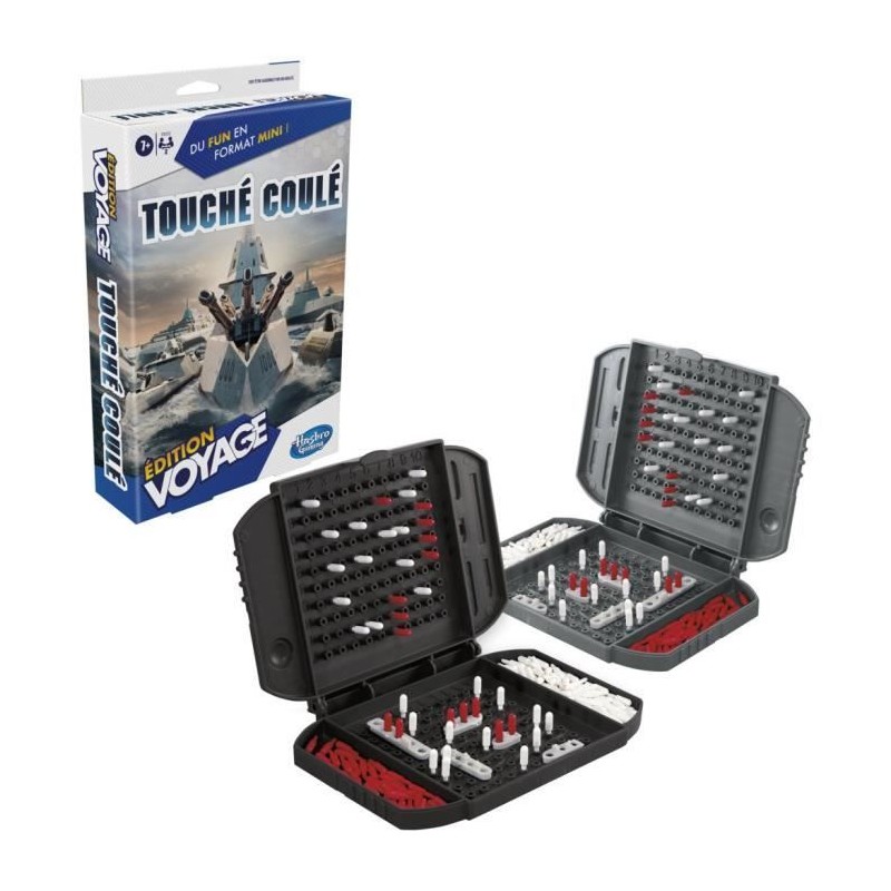 Touché coulé Voyage, jeu de société de voyage pour 2 joueurs, jeu Touché coulé Voyage, jeu de société de voyage pour 2 joueurs, jeu