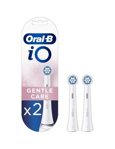 Tetes de brosse Oral-B iO Gentle Care pour zones sensibles et gencives - Pack de 2
