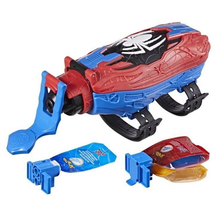 Lance-toile ultime Spider-Man blaster 2-en-1, jouet de déguisement Spider-Man, des 5 ans, Marvel Spider-Man Real Webs Lance-toile ultime Spider-Man blaster 2-en-1, jouet de déguisement Spider-Man, des 5 ans, Marvel Spider-Man Real Webs