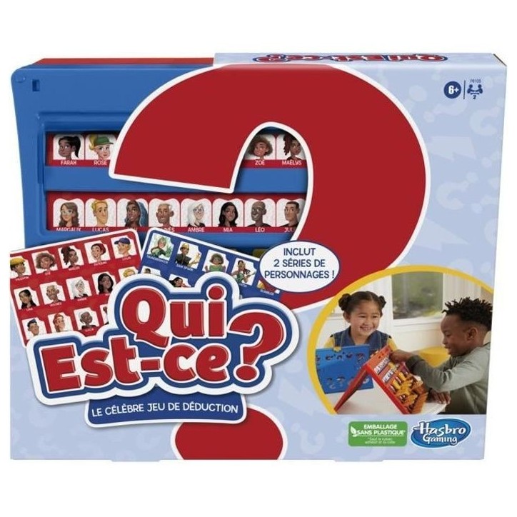 Qui est-ce ? classique, jeu de plateau pour enfants a partir de 6 ans, 2 joueurs Qui est-ce ? classique, jeu de plateau pour enfants a partir de 6 ans, 2 joueurs