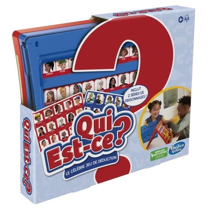 Qui est-ce ? classique, jeu de plateau pour enfants a partir de 6 ans, 2 joueurs Qui est-ce ? classique, jeu de plateau pour enfants a partir de 6 ans, 2 joueurs