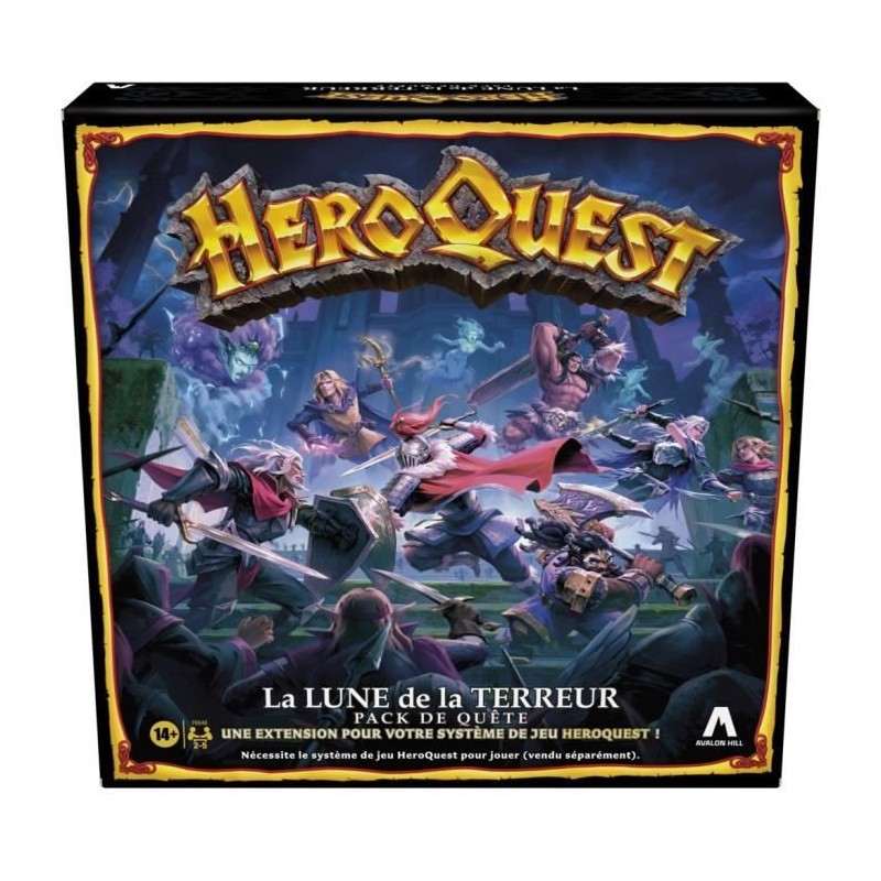 HeroQuest, pack de quete La lune de la Terreur, systeme de jeu HeroQue HeroQuest, pack de quete La lune de la Terreur, systeme de jeu HeroQue