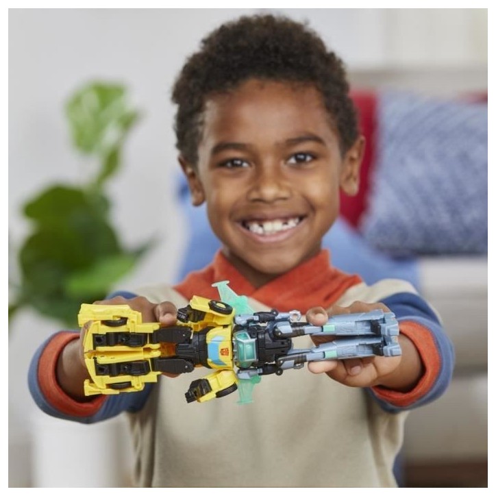 Figurines Cyber-Combiner Bumblebee et Mo Malto, jouets interactifs pour filles et garçons,Transformers EarthSpark, des 6 ans Figurines Cyber-Combiner Bumblebee et Mo Malto, jouets interactifs pour filles et garçons,Transformers EarthSpark, des 6 ans