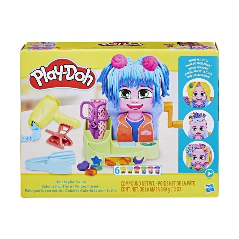 Play-Doh Salon de coiffure, coffret de pâte a modeler avec 6 pots, de Play-Doh Salon de coiffure, coffret de pâte a modeler avec 6 pots, de