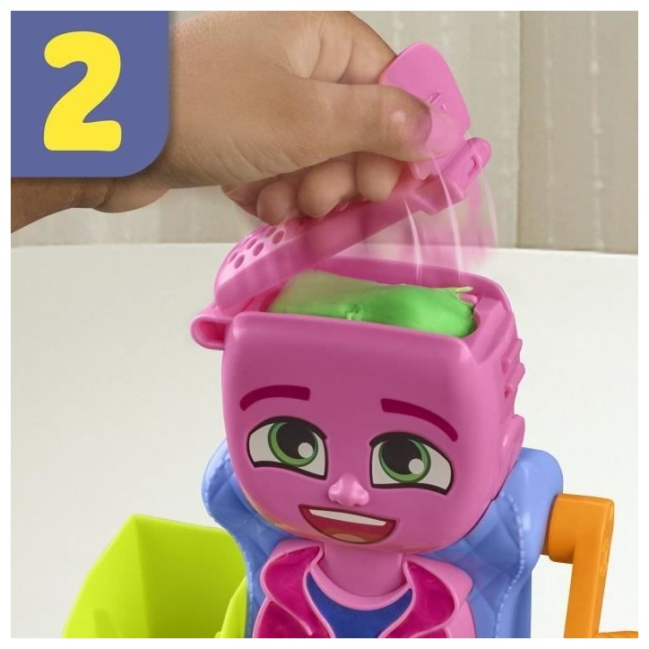 Play-Doh Salon de coiffure, coffret de pâte a modeler avec 6 pots, des 3 ans