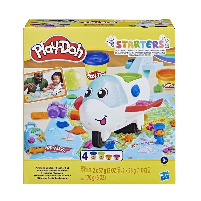 Play-Doh, Mon avion des découvertes, avec 4 pots de pâte a modeler, Play-Doh, Mon avion des découvertes, avec 4 pots de pâte a modeler,