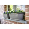 Jardiniere - GARDEN ID Terraflor - Anthracite 60cm - Solidité - Rése