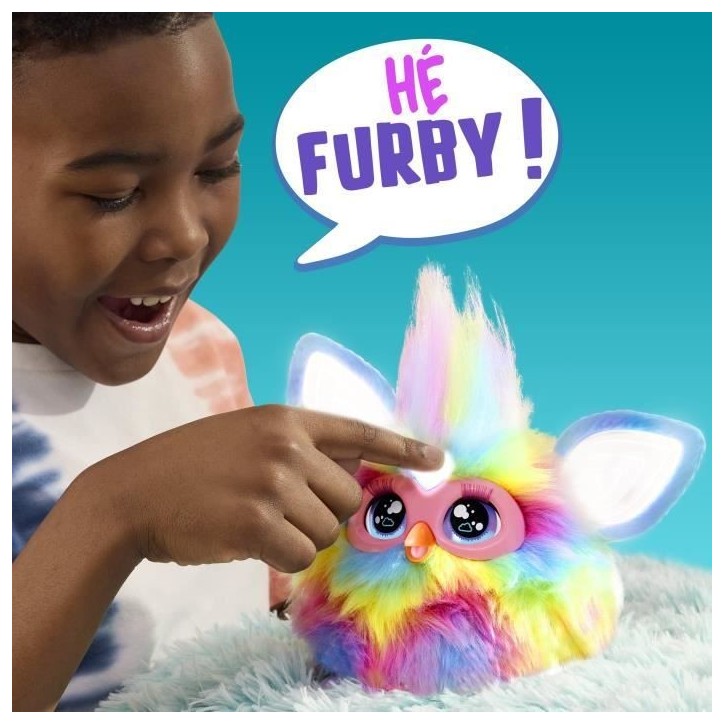 Furby Tie Dye, 15 accessoires, peluche interactive pour filles et garçons, animatronique activé par la voix, a partir de 6 ans Furby Tie Dye, 15 accessoires, peluche interactive pour filles et garçons, animatronique activé par la voix, a partir de 6 ans