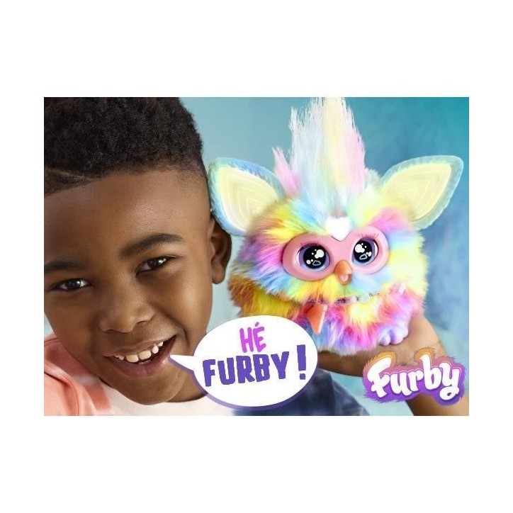 Furby Tie Dye, 15 accessoires, peluche interactive pour filles et garçons, animatronique activé par la voix, a partir de 6 ans Furby Tie Dye, 15 accessoires, peluche interactive pour filles et garçons, animatronique activé par la voix, a partir de 6 ans
