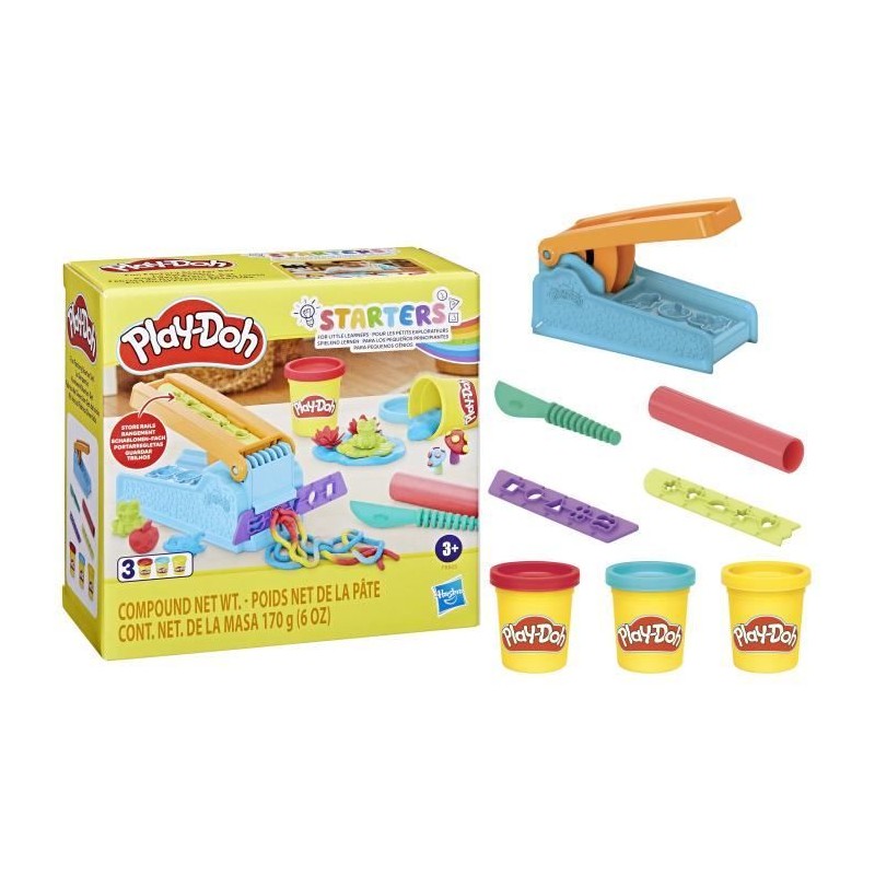 Play-Doh Coffret Starters Le Serpentin, Pâte a Modeler 3 pots et 10 f Play-Doh Coffret Starters Le Serpentin, Pâte a Modeler 3 pots et 10 f