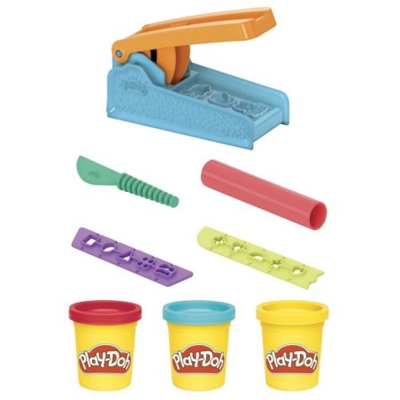Play-Doh Coffret Starters Le Serpentin, Pâte a Modeler 3 pots et 10 formes amusantes, Activité créative pour enfants des 3 an
