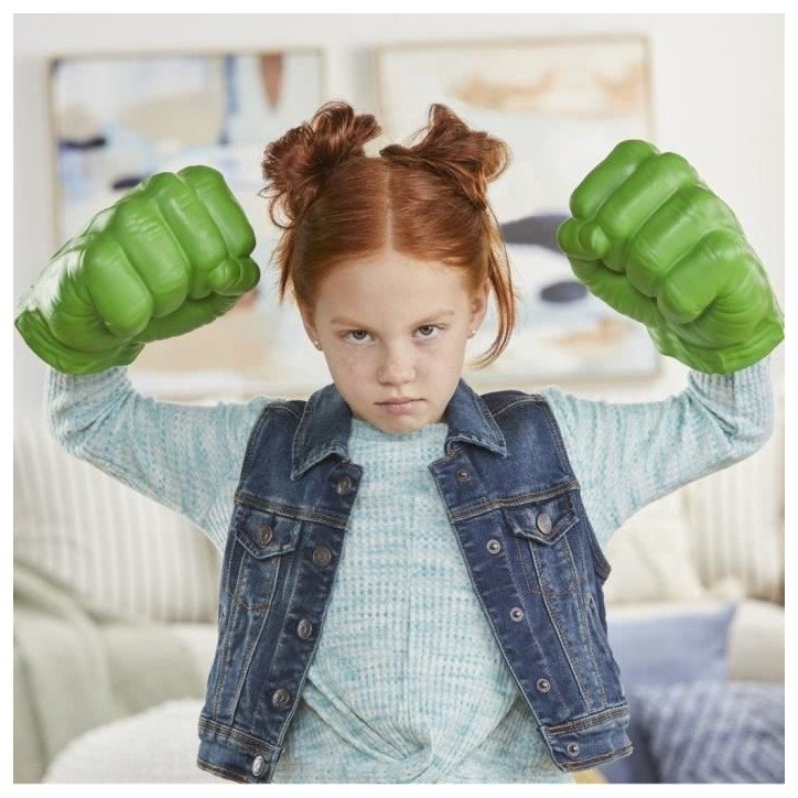 Gants fracassants de Hulk, jouet de déguisement, Marvel Avengers