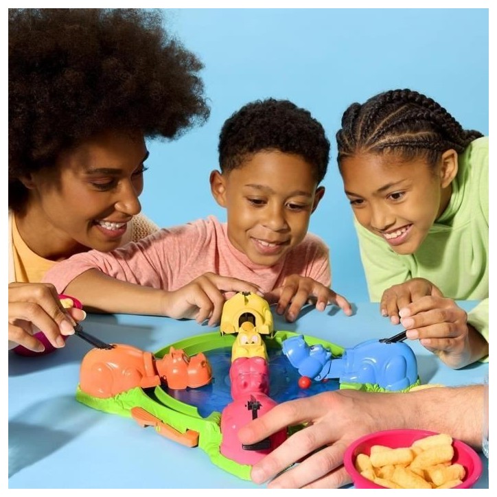 Hippos gloutons, jeu de société enfant, jeu de plateau, des 4 ans, pour 2 a 4 joueurs, Hasbro Gaming Hippos gloutons, jeu de société enfant, jeu de plateau, des 4 ans, pour 2 a 4 joueurs, Hasbro Gaming