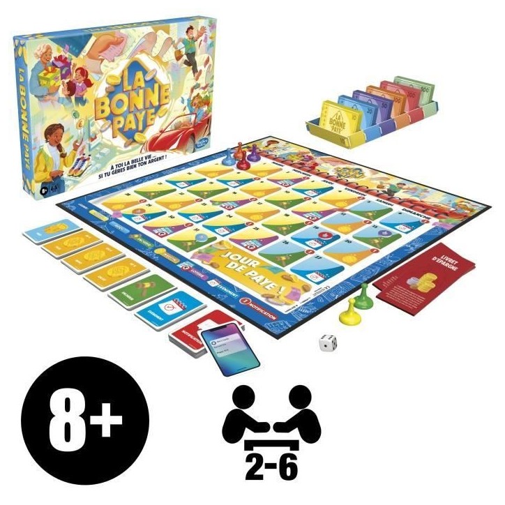 La Bonne Paye, nouvelle génération, Jeu de société en Famille, a partir de 8 Ans, 2 a 6 Joueurs La Bonne Paye, nouvelle génération, Jeu de société en Famille, a partir de 8 Ans, 2 a 6 Joueurs