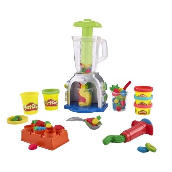 Play-Doh, Tourbillon de smoothies, jouet de cuisine factice avec pâte a modeler, loisirs créatifs pour enfants, Des 3 ans Play-Doh, Tourbillon de smoothies, jouet de cuisine factice avec pâte a modeler, loisirs créatifs pour enfants, Des 3 ans