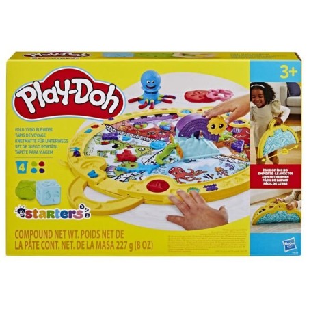 Play-Doh Tapis de voyage, coffret Découverte avec pâte a modeler, lo