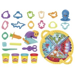 Play-Doh Tapis de voyage, coffret Découverte avec pâte a modeler, lo