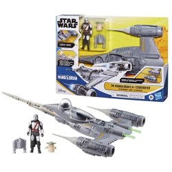 Vaisseau The Mandalorian's N-1 Starfighter, figurines Grogu et Mandalo
