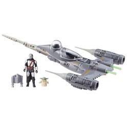Vaisseau The Mandalorian's N-1 Starfighter, figurines Grogu et Mandalo