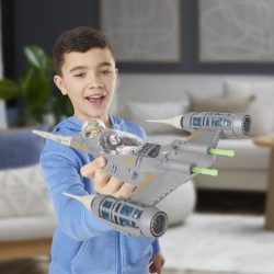 Vaisseau The Mandalorian's N-1 Starfighter, figurines Grogu et Mandalo