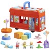 Peppa Pig, coffret Bus en fete 2 en 1 avec 3 figurines et 13 accesso