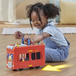 Peppa Pig, coffret Bus en fete 2 en 1 avec 3 figurines et 13 accesso