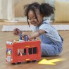 Peppa Pig, coffret Bus en fete 2 en 1 avec 3 figurines et 13 accesso
