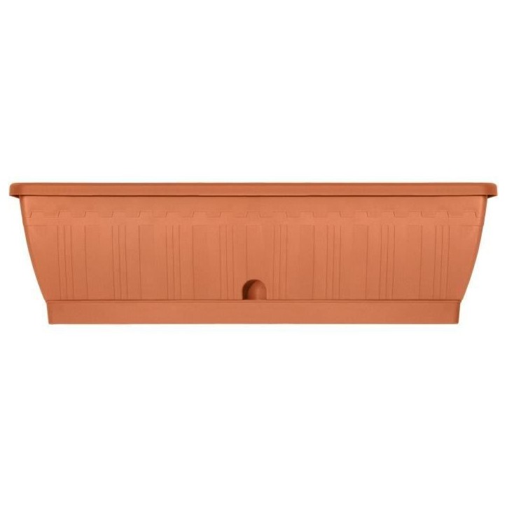 Jardiniere - GARDEN ID Terraflor - Terra 60 cm - Solidité - Réserve d'eau - Recyclé & 100% recyclable - Volume pour plantes.