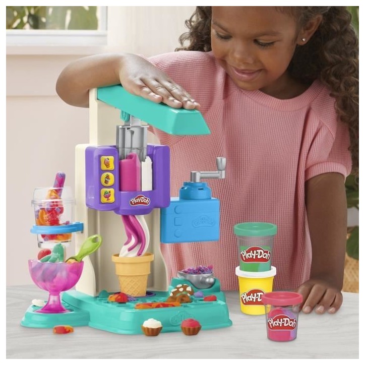 Play-Doh coffret Mes glaces arc-en-ciel avec pâte a modeler