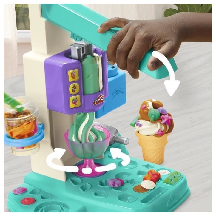 Play-Doh coffret Mes glaces arc-en-ciel avec pâte a modeler