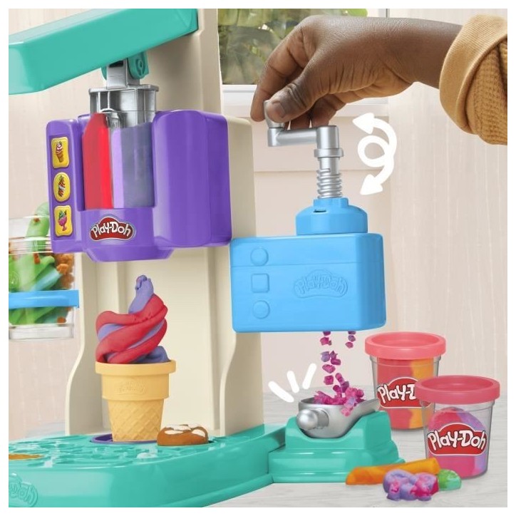 Play-Doh coffret Mes glaces arc-en-ciel avec pâte a modeler