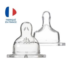 Dodie Biberon Sensation+ Anti-Coliques Tétine Plate Col Large Débit