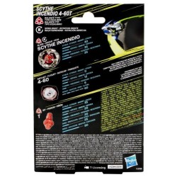Beyblade X, Starter Pack Scythe Incendio 4-60T avec toupie de compéti