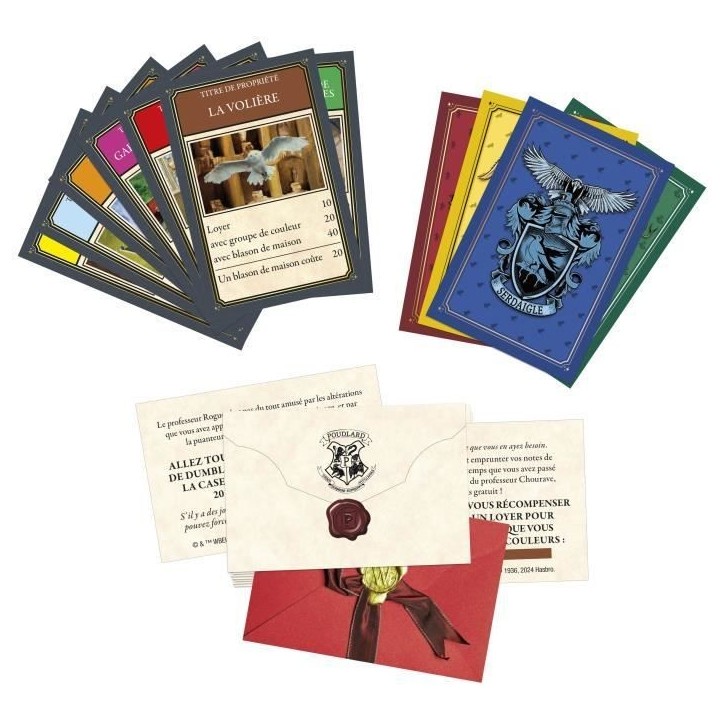 Monopoly Harry Potter édition, Jeu de société de plateau, Aventures magiques a Poudlard, des 8 ans, 2 a 6 joueurs